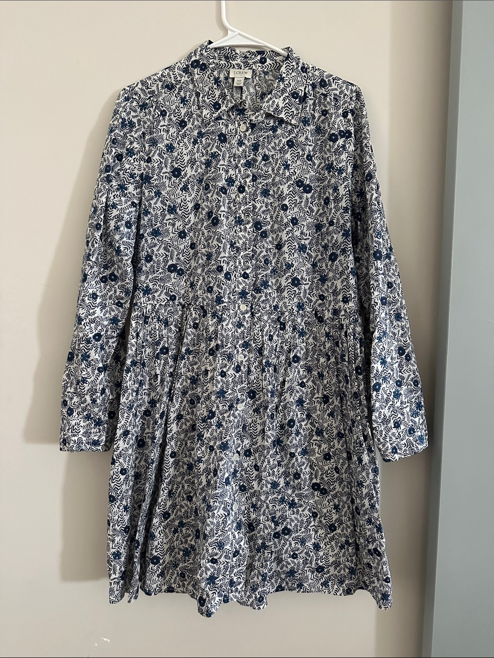 J. Crew factory button down dress size 10